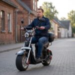 Электроскутер CITY DUO 200, чёрный