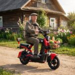 Электроскутер BNP Pixel, красный